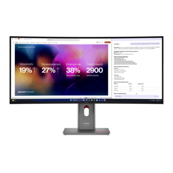 Lenovo ThinkVision P40WD-40 Monitor with MC60 (64B4YAR1EU)