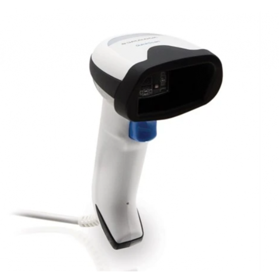 Datalogic QuickScan QD2590 — 2D barkod skaneri stendlə, ağ (QD2590‑WHK1S)