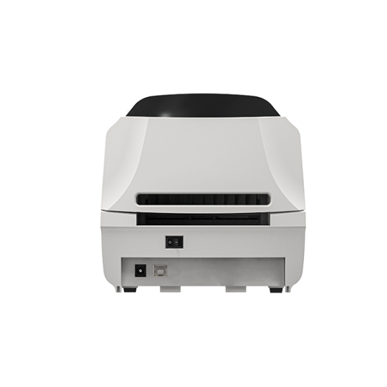 GE‑2408D termal barkod printeri — USB, Avropa (EU) şnur