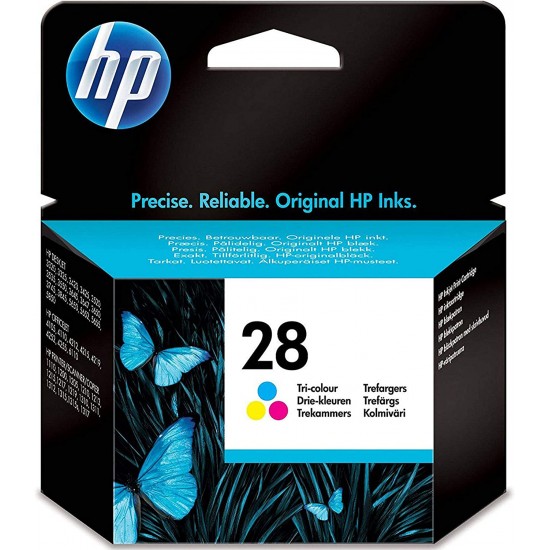 HP 28 Tricolor Inkjet Cartridge, EUR C8728AE