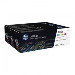 HP 305A CYM Tri-pack LJ Toner Cartridge CF370AM