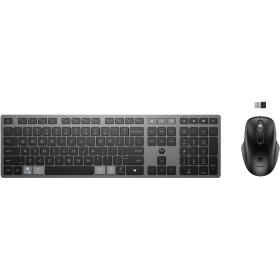 HP 725 Multi-Device Rechargeable Wireless Keyboard and Mouse Combo 9T5B0UT