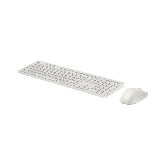 HP Multi-Device Dual-Mode Mouse and Keyboard Combo 490C RUSS White BE1M5AA — Ağ rəngli simsiz klaviatura və siçan dəsti