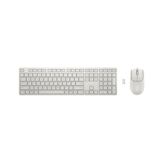 HP Multi-Device Dual-Mode Mouse and Keyboard Combo 490C RUSS White BE1M5AA — Ağ rəngli simsiz klaviatura və siçan dəsti