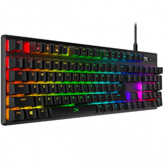 HyperX Alloy Origins Red HX-KB6RDX-RU 4P4F6AX oyun klaviaturası (HyperX Red switch, RU düzülüş)