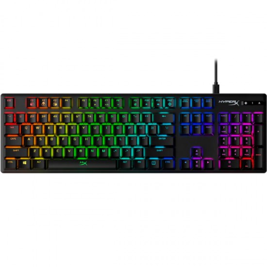 HyperX Alloy Origins Red HX-KB6RDX-RU 4P4F6AX oyun klaviaturası (HyperX Red switch, RU düzülüş)