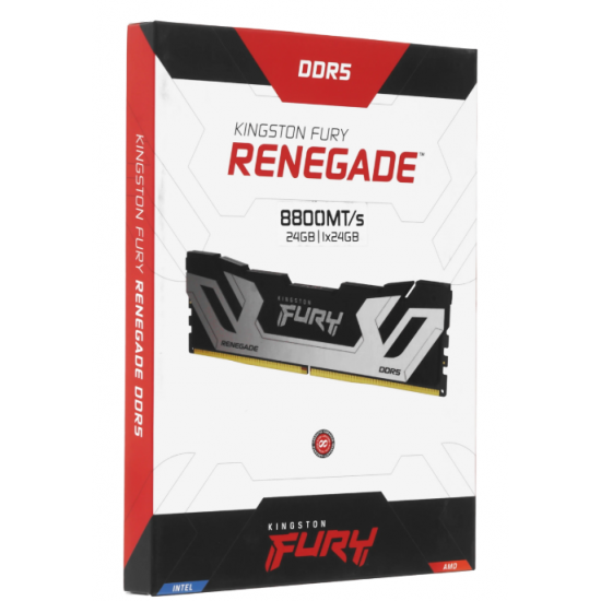 Kingston FURY Renegade Silver 24GB DDR5 8800 CUDIMM Operativ Yaddaş (KF588CU42RS-24)