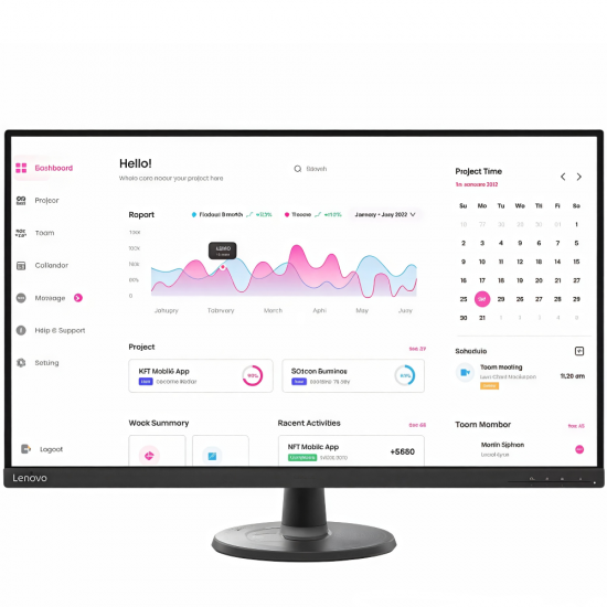 Lenovo D32-40 31.5" FHD Monitor (66FCGAC2EU)