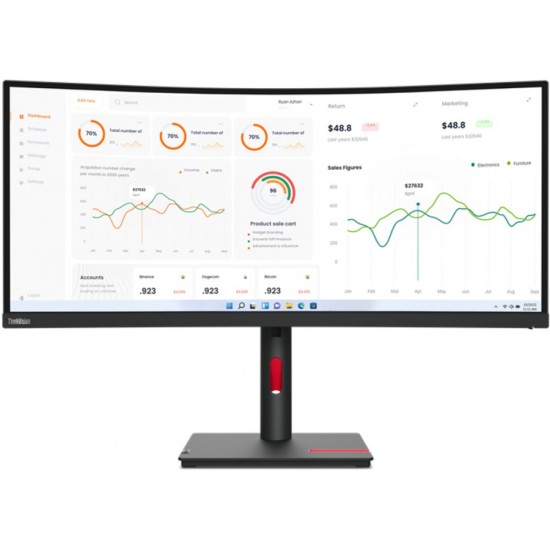Lenovo ThinkVision T34w-30 Monitor (63D4GAT1EU)