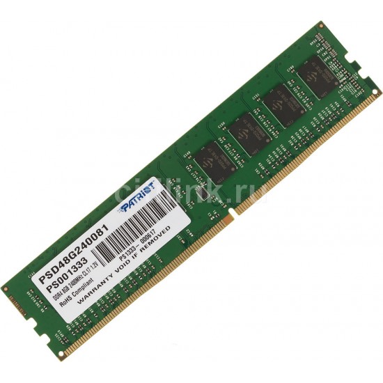 Patriot SL DDR4 8GB 2400MHz UDIMM  PSD48G240081