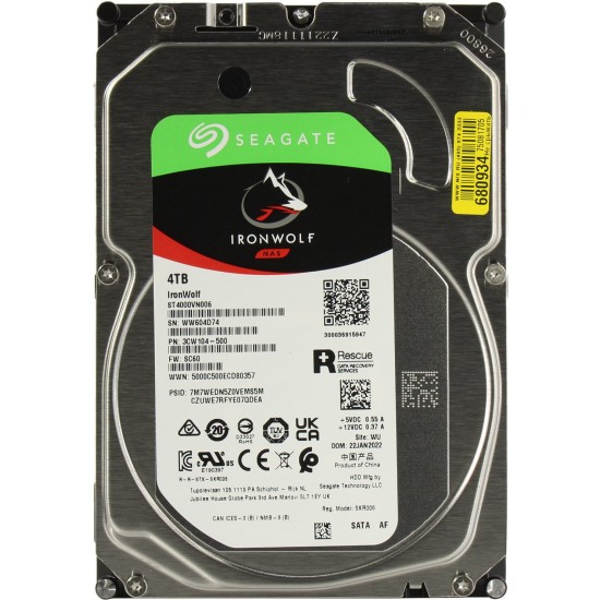 Seagate IronWolf 4TB NAS HDD (ST4000VN006)