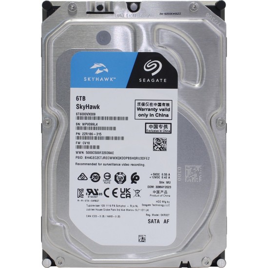 Seagate SkyHawk 6TB Surveillance HDD (ST6000VX009)