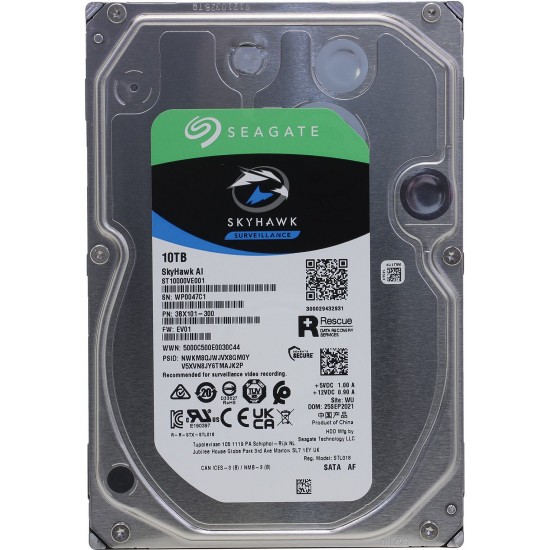 Seagate SkyHawk AI 10TB Surveillance HDD (ST10000VE001)