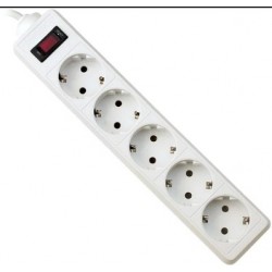 Surge protector Defender ES 1.8 1.8m, white, 5 outlets 99481