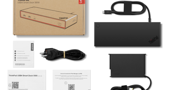 ThinkPad USB4 Smart Dock 5500 (with 135W Adapter) 40BC0135EU