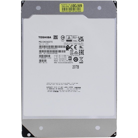 Toshiba MG10 Series 20TB Enterprise HDD (MG10ACA20TE)