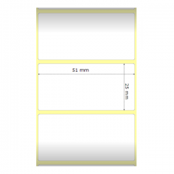 Zebra Z-Perform 1000D termal etiketlər 50.8×25.4 mm