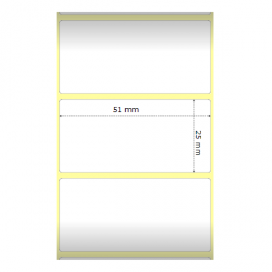 Zebra Z-Perform 1000D termal etiketlər 50.8×25.4 mm