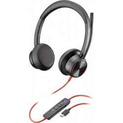 Poly Blackwire 8225 Stereo Microsoft Teams Certified USB-C Headset +USB-C/A 8X225AA